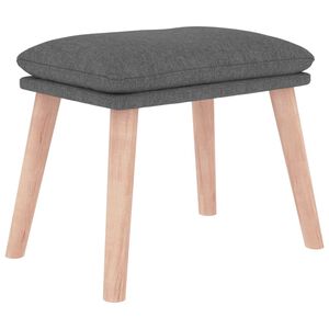 vidaXL Табуретка, светлосива, 45x29,5x35 см, текстил