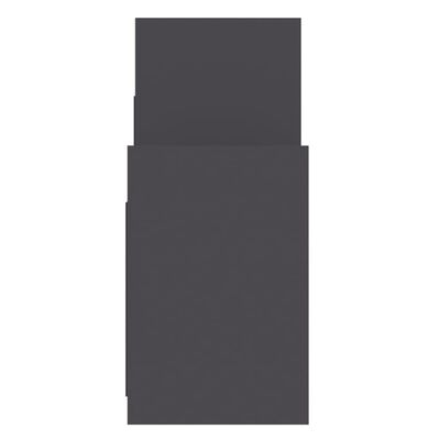vidaXL Страничен шкаф, сив, 60x26x60 см, ПДЧ