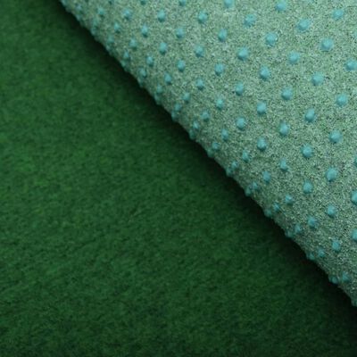 vidaXL Изкуствена трева с шипове, PP, 5x1,33 м, зелена