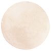 vidaXL Килим HUARTE с къс косъм, мек и миещ се, бежов, &Oslash; 160 см
