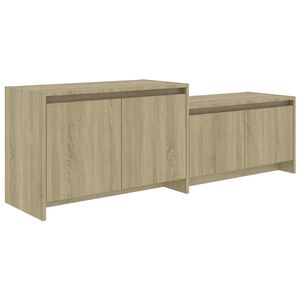 vidaXL ТB шкаф, дъб сонома, 146,5x35x50 см, инженерно дърво