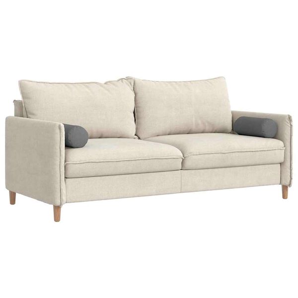 vidaXL Възглавници валяци 2 pcs Тъмен сив &Oslash; 15 x 40 см текстил