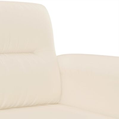 vidaXL Кресло, бежово, 60 см, микрофибърен текстил