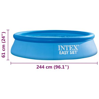 Intex Плувен басейн Easy Set, 244x61 см, PVC