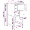 vidaXL Нощен шкаф Старо дърво 32 x 42 x 70 см Инженерно дърво