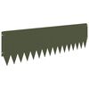 vidaXL Ограда за трева 10 pcs 103 x 30 см Стомана Маслиненозелено