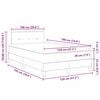 vidaXL Легло с пружинирана основа с матрак Таупе 120 x 190 cm текстил