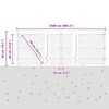 vidaXL Стълб за ограда. Сив 25 x 0,4 м (50 мм мрежа) Стомана и PVC
