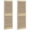 vidaXL Врата за шкаф с врата 2 бр. Натурално 49,5 x 2,1 x 140,5 см