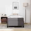 vidaXL Рамка за легло с матрак Сив 100 x 200 cm текстил