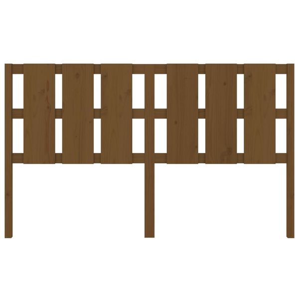 vidaXL Горна табла за легло, меденокафява, 165,5x4x100 см, бор масив