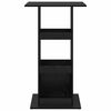 vidaXL Бар маса с рафт Черния дъб 60 x 60 x 100 см Инженерно дърво