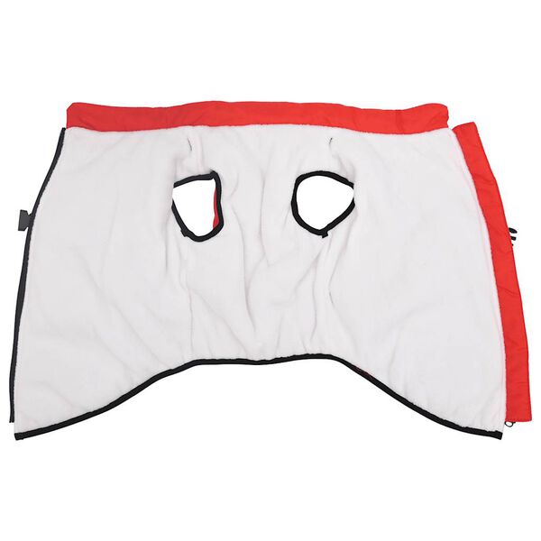 vidaXL Кучешко палто ремък Водоустойчиво светлоотразително червено L44