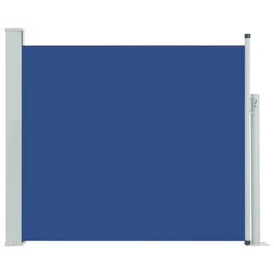 vidaXL Прибираща се странична тента, 100х300 см, синя