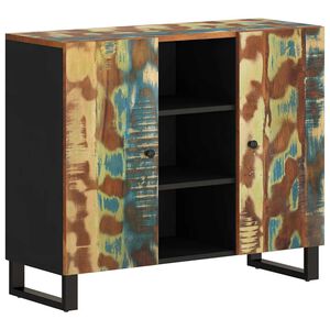vidaXL Сайдборд с 2 врати 90x33x75 см масивно регенерирано дърво