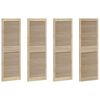vidaXL Врата за шкаф с врата 4 бр. Натурално 49,5 x 2,1 x 140,5 см
