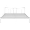 vidaXL Рамка за легло, бяла, метал, 180x200 cм