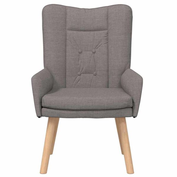 vidaXL фотьойл Таупе 63 x 67 x 94 см Тъкан Шерпа