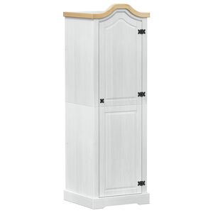 vidaXL Шкафове с рафт Бяло 55 x 52 x 170 см Солидно борово дърво