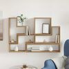 vidaXL Стена Куб с рафт дъб артизан 96 x 12 x 64 см Инженерно дърво