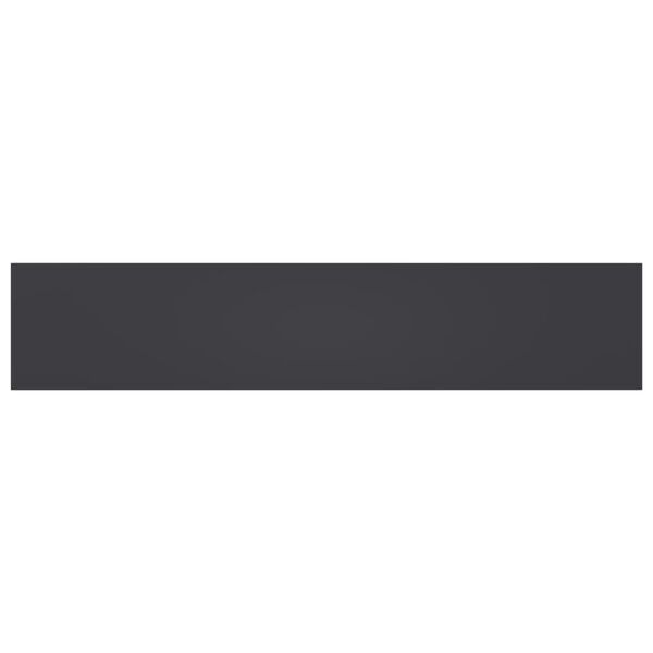 vidaXL Рафтове за етажерка, 8 бр, сиви, 100x20x1,5 см, ПДЧ