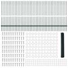 vidaXL Ограда с пост Зелен 1,2 x 100 m Стомана и PVC