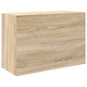 vidaXL Стенен шкаф за баня, дъб сонома, 60x25x40 см, инженерно дърво