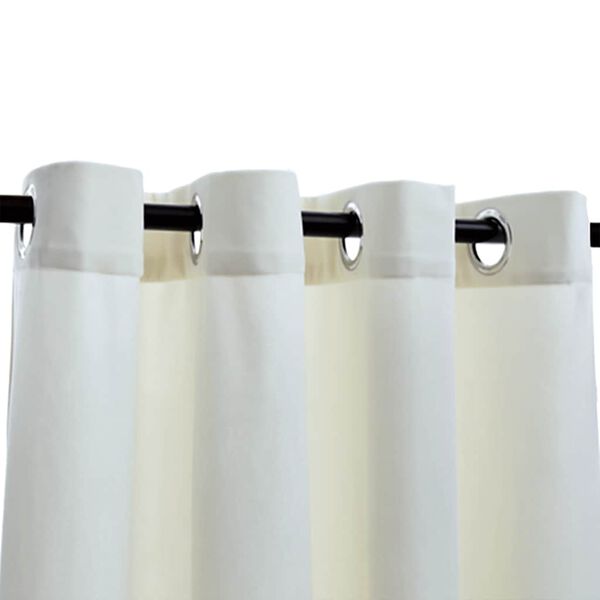 vidaXL Затъмняващи завеси с халки, 2 бр, кадифе, кремави, 140x225 см