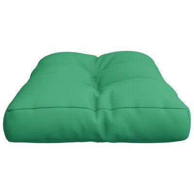 vidaXL Палетна възглавница, зелена, 80x40x12 см, текстил