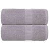 vidaXL Кърпи за гости FROGN 2 бр. сиви 30x50 см 360 г/м&sup2;