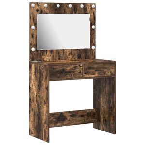 vidaXL Тоалетка Димян дъб 78,5 x 41 x 135 см Инженерна дървесина