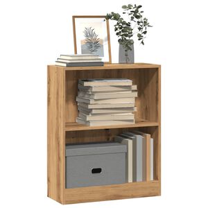 vidaXL Библиотека, дъб артизан, 60x24x76 см, инженерно дърво