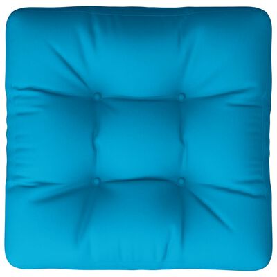 vidaXL Палетна възглавница, синя, 60x60x12 см, текстил