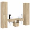 vidaXL Комплект мебели за баня 5 бр. Дъб сонома 33 x 34,5 x 160 см