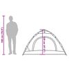 vidaXL Къмпинг палатка 2-местна сиво-оранжева бързо освобождаване