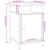 vidaXL Нощни шкафчета, 2 бр, кафяв дъб, 40x42x60 см, инженерно дърво
