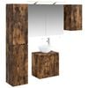 vidaXL Комплект шкафове за баня 5 pcs Опушен дъб 50 x 14,5 x 70 см