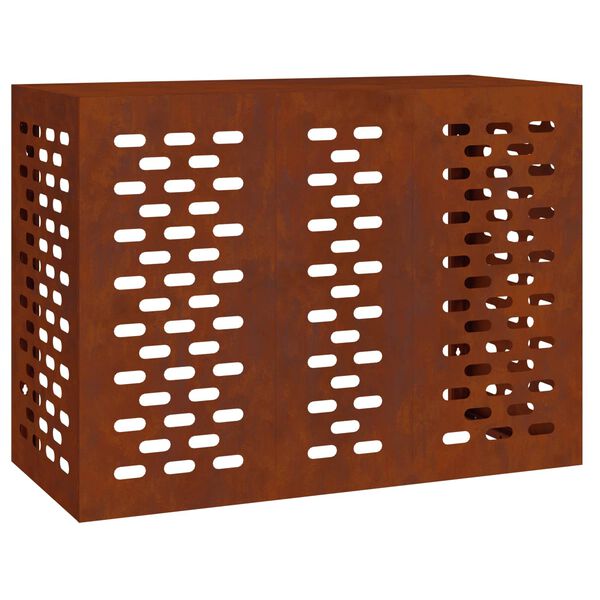 vidaXL Покритие за климатик Ръждясало 110 x 50 x 80 cm