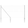 vidaXL Стълб за ограда. Сребрист 100 x 1,4 м (25 мм мрежа) Стомана