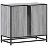 vidaXL Шкаф за мивка в банята Grey Sonoma Инженерна дървесина