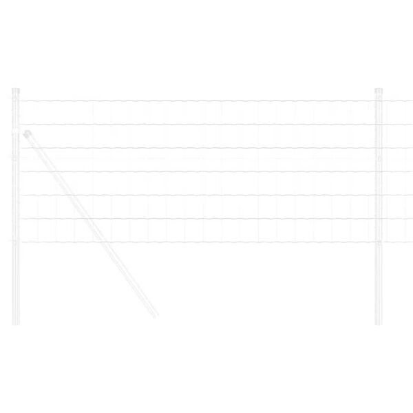 vidaXL Европейска ограда 0,4 x 10 м Желязо с PVC покритие