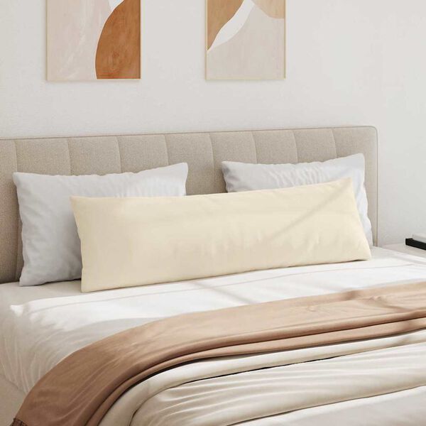 vidaXL Диван възглавници 2 pcs Бежово 145 x 40 см текстил