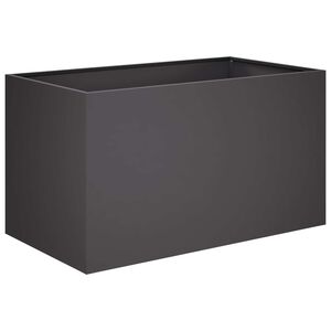 vidaXL Градинска саксия Черно 100 x 50 x 50 cm