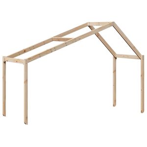 vidaXL Покрив за детско легло, 213x95,5x144,5 см, бор масив
