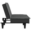 vidaXL Разтегателен диван, тъмносив, плат