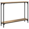 vidaXL Конзолна маса Дъб 100 x 22,5 x 75 см Инженерна дървесина