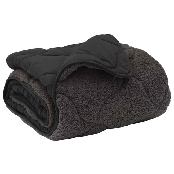 vidaXL Пълно годишно юрганче Патичено Антрацит 155 x 220 cm