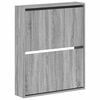 vidaXL Стенно шкафче за обувки ARNHEM 71 x 17 x 86 см Сив Сонома