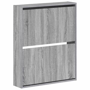 vidaXL Стенно шкафче за обувки ARNHEM 71 x 17 x 86 см Сив Сонома