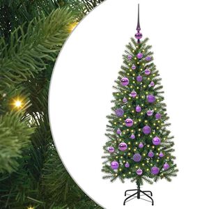 vidaXL С изкуствено коледно дърво Зелен 120 cm PE и PVC